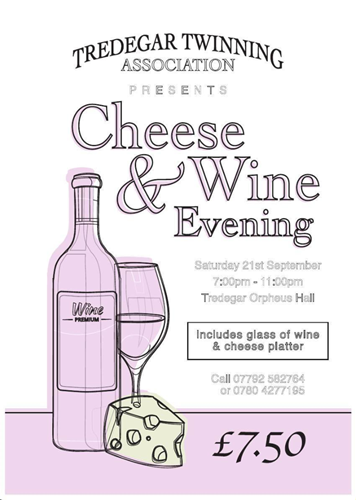 Cheese and Wine Evening poster